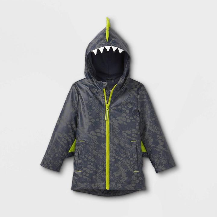Toddler Boys' Monster Wing Rain Coat - Cat & Jack Gray