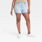 Women's High-rise Vintage Midi Jean Shorts - Universal Thread