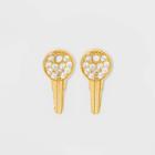 Sugarfix By Baublebar Crystal Key Delicate 14k Earrings - Gold