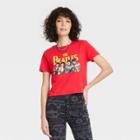 Women's The Beatles Short Sleeve Graphic Skimmer T-shirt - Red