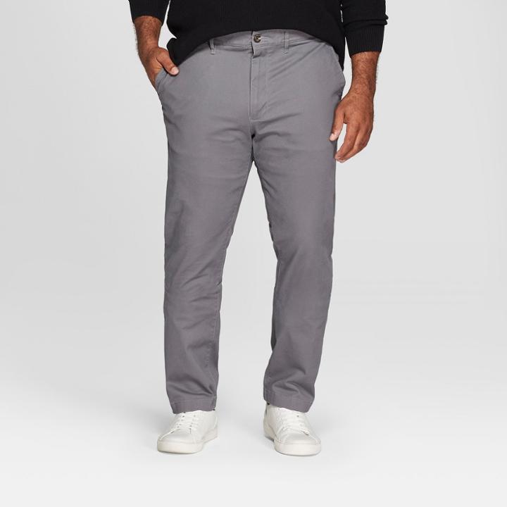 Men's Tall Slim Fit Hennepin Chino - Goodfellow & Co Dark Gray