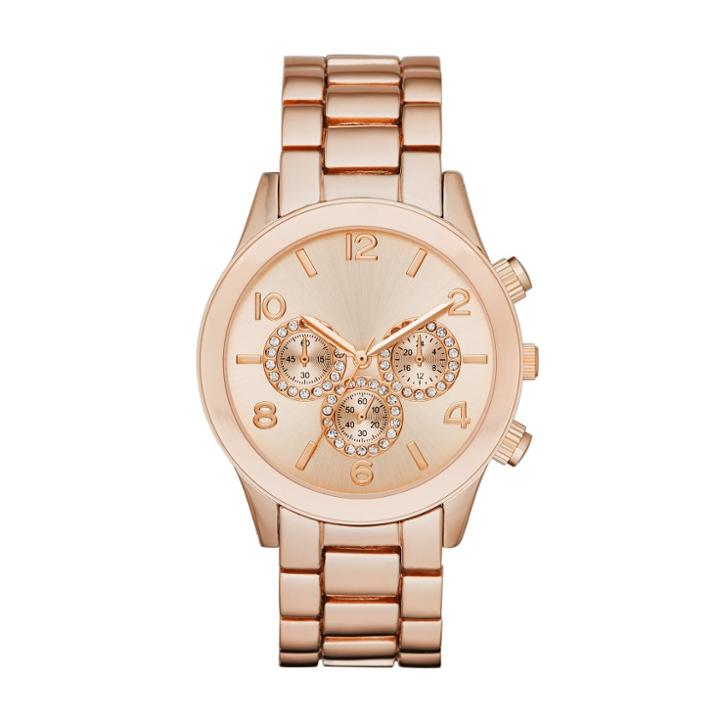 Target Women's Glitz Dial Bracelet Watch - A New Day Rose Gold