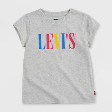 Levi's Toddler Girls' Graphic Short Sleeve T-shirt - Gray