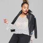 Target Women's Plus Size Long Sleeve Crossback Woven Shirt - Wild Fable Ivory