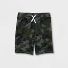 Boys' Camo Print Pull-on Knit Shorts - Cat & Jack Green