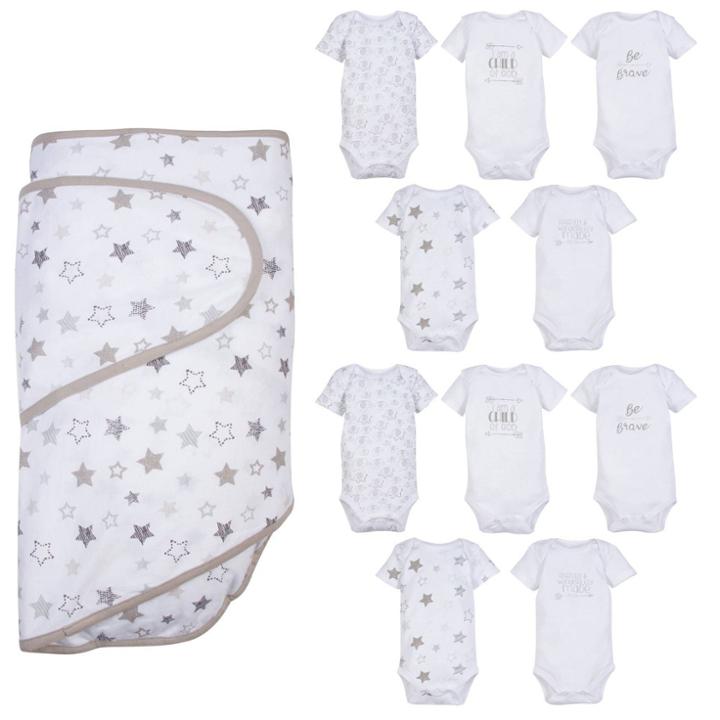 Miracle Blanket Bodysuit Set - Gray
