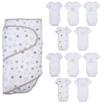 Miracle Blanket Bodysuit Set - Gray