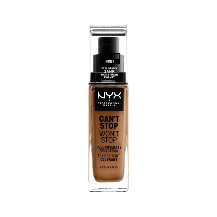 Nyx Professional Makeup Can't Stop Won't Stop Full Coverage Foundation Honey