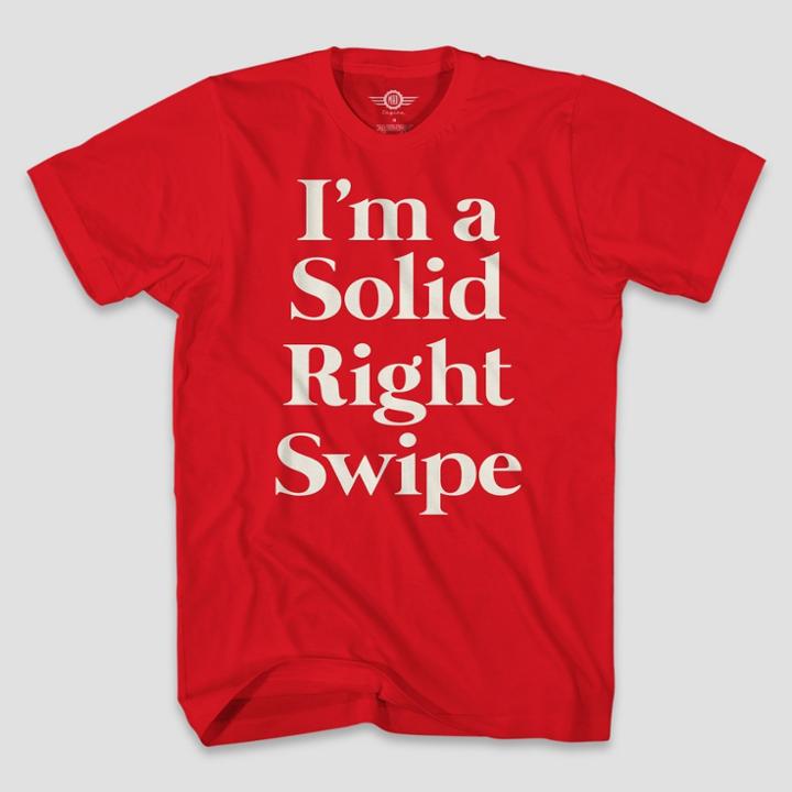 Mad Engine Men's Right Swipe Short Sleeve Graphic T-shirt - Red