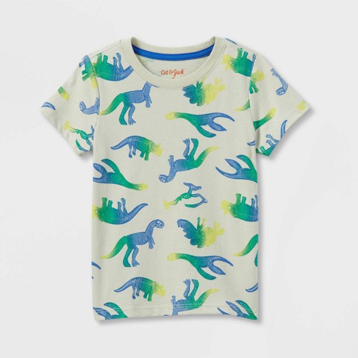 Toddler Boys' Dino Short Sleeve Jersey Knit T-shirt - Cat & Jack