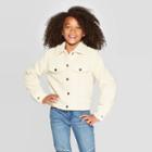 Girls' Sherpa Fleece Jacket - Art Class White S, Girl's,