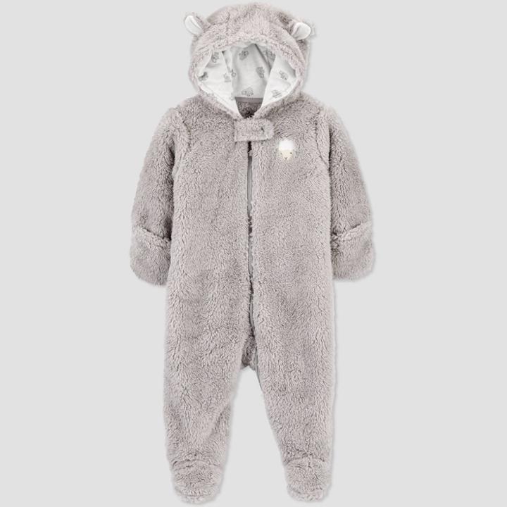 Baby Pram Sheep Fashion Jacket - Just One You Made By Carter's Gray Newborn