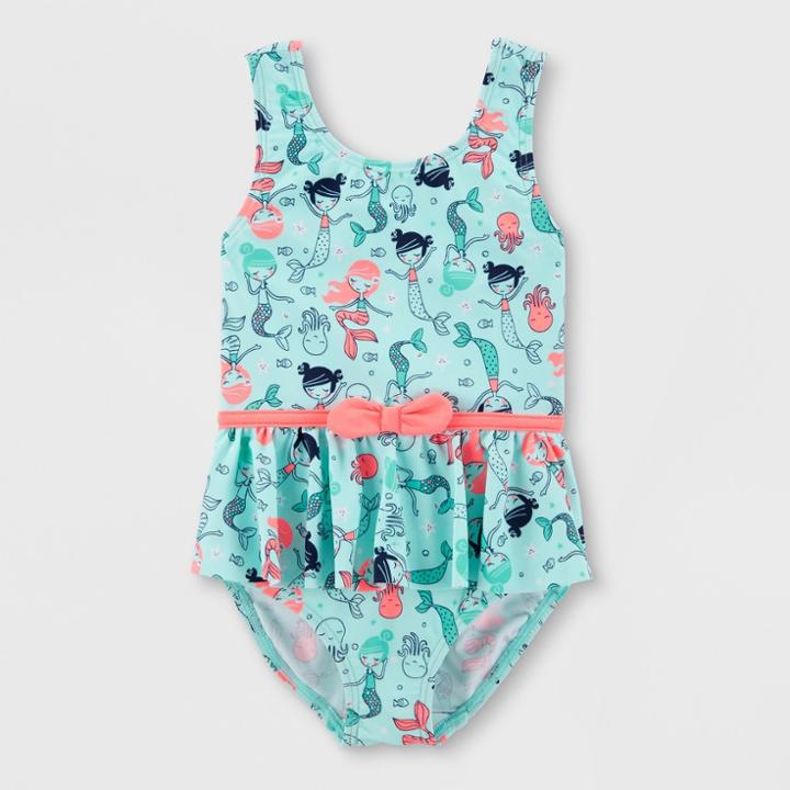 Baby Girls' Mermaid One Piece Swimsuit - Just One You Made By Carter's Blue