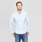 Men's Plaid Slim Fit Long Sleeve Button-down Shirt - Goodfellow & Co Bayshore Blue