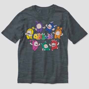 Boys' Oddbods Short Sleeve T-shirt - Charcoal Heather
