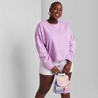 Women's Plus Size French Terry Sweatshirt - Wild Fable Violet 1x, Women's, Size: