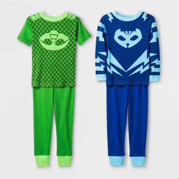 Toddler Boys' 4pc Pj Masks Snug Fit Pajama