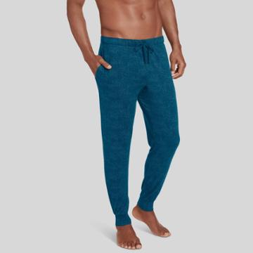 Jockey Generation Men's Cozy Comfort Jogger Pajama Pants - Teal Oasis S, Turquoise Green