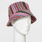 Women's Striped Bucket Hat - Universal Thread , Blue/blue