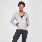 Women's Authentic Fleece Sweatshirt Full Zip-up - C9 Champion Heather Gray