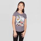 Mickey Mouse & Friends Petitegirls' Mickey And Friends Short Sleeve T-shirt - Gray Xs, Girl's, Black