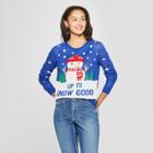 Women's Up To Snow Good Ugly Sweater - Well Worn (juniors') Blue