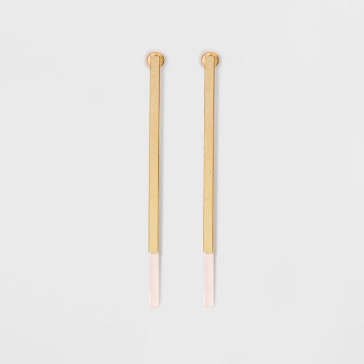 Front To Back Stick Earrings - Universal Thread Gold,