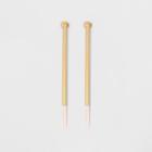 Front To Back Stick Earrings - Universal Thread Gold,