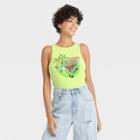 Women's Willie Nelson Ribbed Graphic Tank Top - Green
