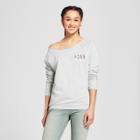 Target Women's Stranger Things Friends Walking Scoop Neck Sweatshirt (juniors') - Heather Gray