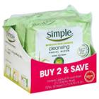 Simple Cleansing Facial Wipes Kind To Skin 25 Ct, Twin Pack