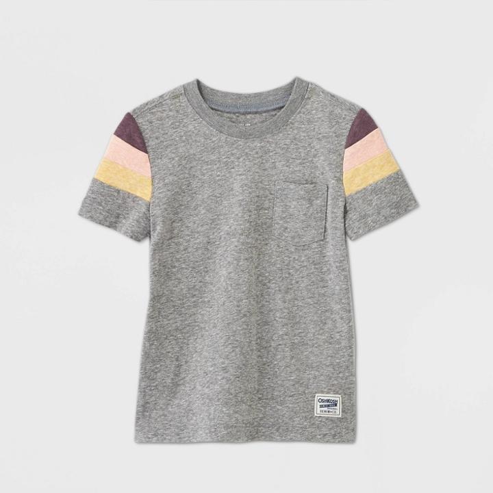 Petiteoshkosh B'gosh Toddler Boys' Short Sleeve Knit T-shirt - Gray