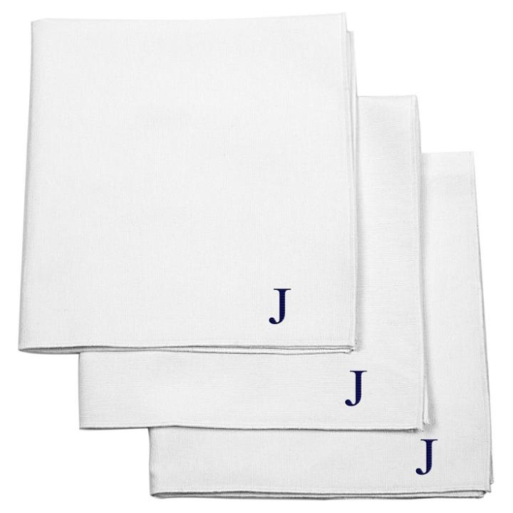 Cathy's Concepts Monogram Groomsmen Gift Handkerchief Set - J,