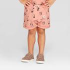 Toddler Girls' Pocket Front 'numbers' Shorts - Art Class Pink