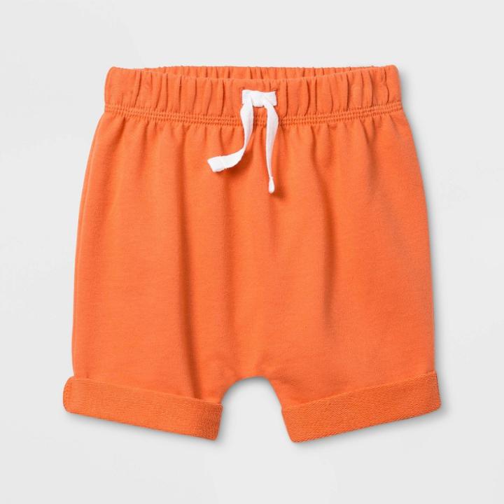 Baby Boys' Harem Coral Shorts - Cat & Jack Sunset 18m, Boy's, Orange