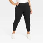 Women's High-waisted Capri Leggings - Ava & Viv Black