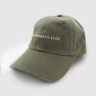 Wemco Men's Best Grandpa Ever Baseball Hat - Olive Green One Size,