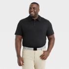 Men's Big & Tall Jersey Polo Shirt - All In Motion Black