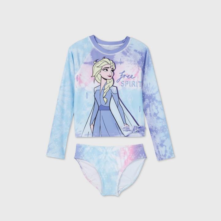 Girls' Frozen Tankini Set - Purple