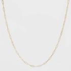 Paper Clip Chain Short Necklace - A New Day Gold