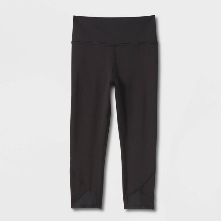 Girls' Performance Cropped Leggings - All In Motion Black