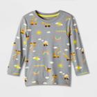 Toddler Boys' Long Sleeve Jersey Knit Crewneck T-shirt - Cat & Jack Gray