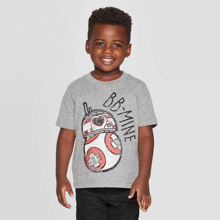 Petitetoddler Boys' Star Wars Short Sleeve T-shirt - Heather Gray