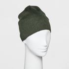 Target Women's Single Layer Ribbed Beanie - Wild Fable Green