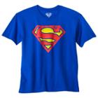 Dc Comics Boys' Superman Logo Graphic Short Sleeve T- Shirt - Royal Blue
