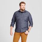 Men's Big & Tall Slim Fit Button-down Work Shirt - Goodfellow & Co Blue