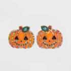 Sugarfix By Baublebar Crystal Jack Lantern Stud Earrings - Orange