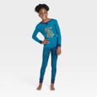Kids' Joy Print Matching Family Pajama Set - Wondershop Blue