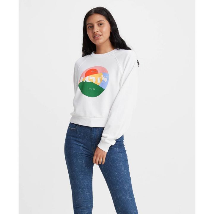 Levi's Women's Vintage Cropped Sweatshirt - White