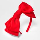 Girls' Oversized Fabric Bow Headband - Cat & Jack Red